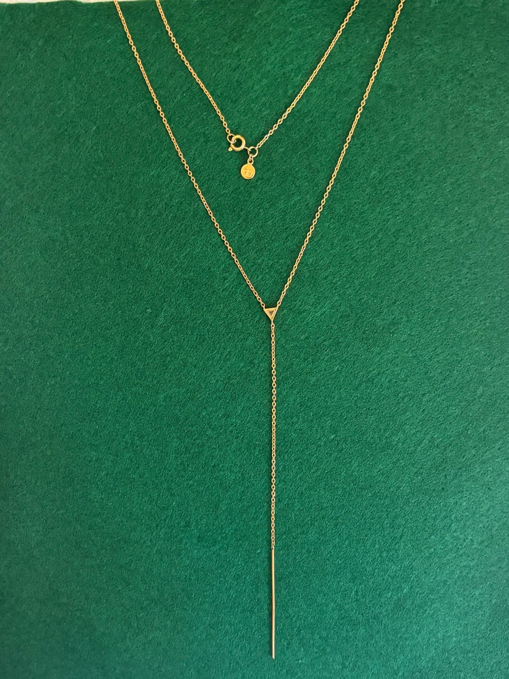 Delicate Gold Layered Y-Necklace for Women